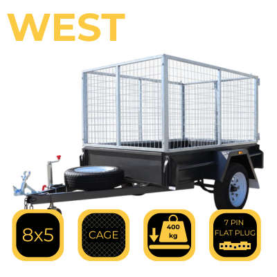 8×5 Cage Trailer “WEST”| Carrum Downs
