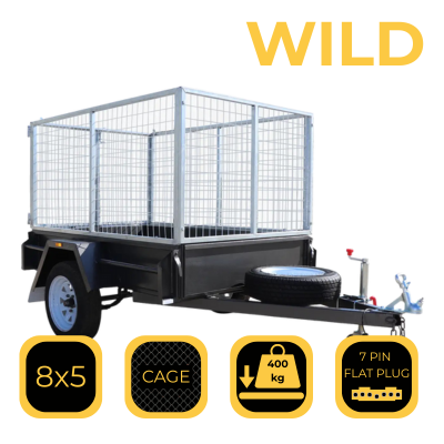 8×5 Cage Trailer “WILD”| Carrum Downs