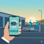 Tap to Hire trailer used for transporting equipment and goods safely