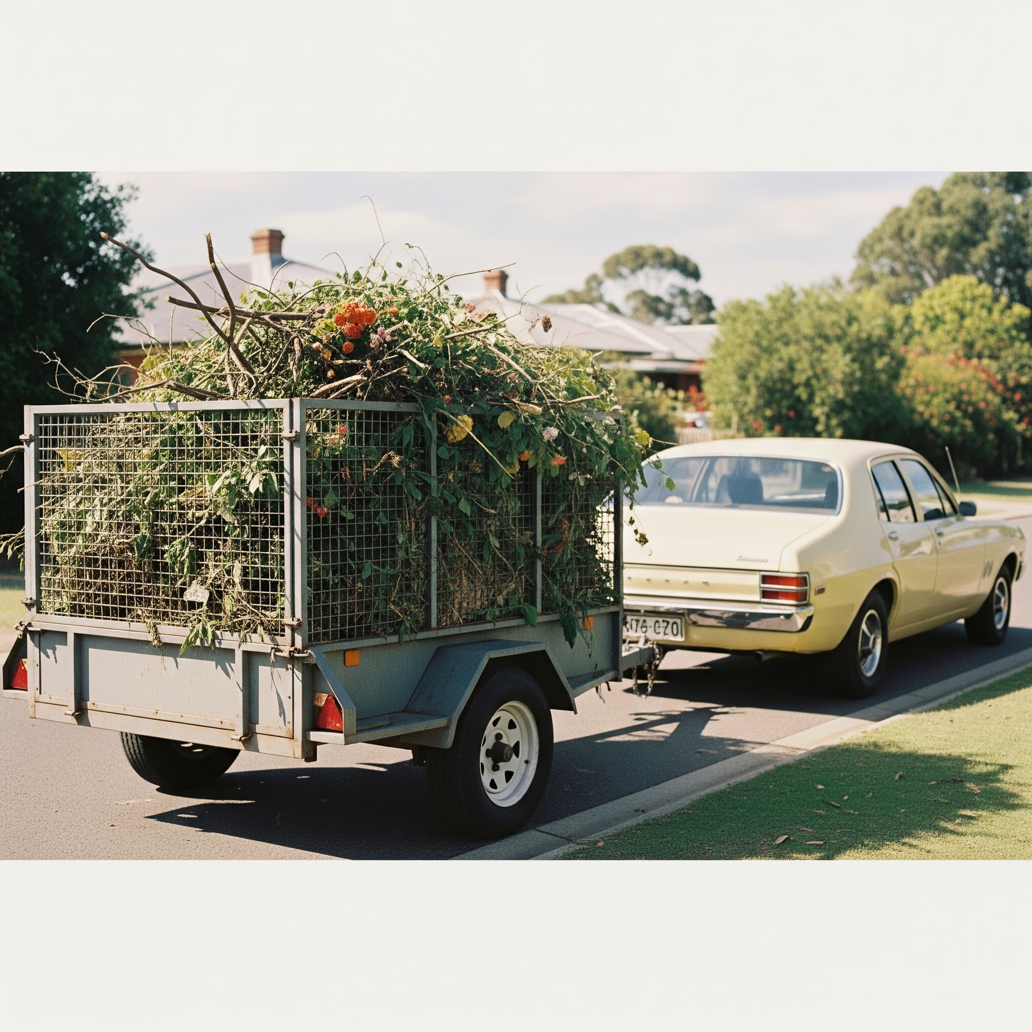 TrailerLink Cage Trailer for safely transporting livestock or cargo